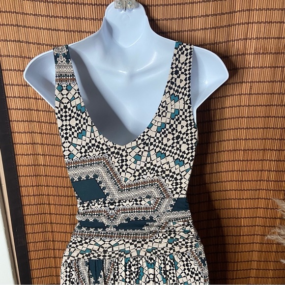 Anthropologie Maeve Jantina Maxi Dress XS Sleeveless Pockets Slim Silhouette - Picture 5 of 15